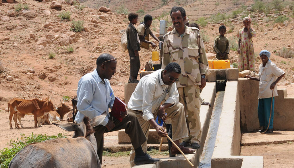 Repairing boreholes in Eritrea